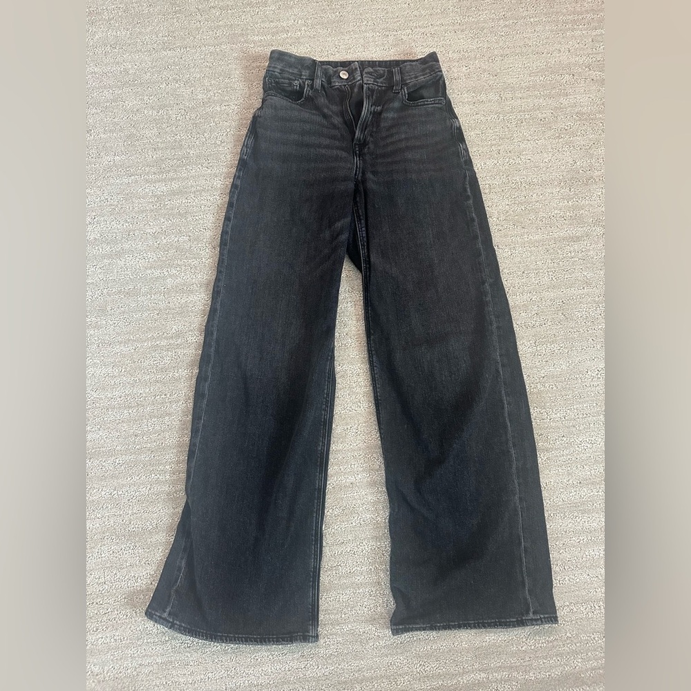 American Eagle Outfitters Black Wide Leg Jeans